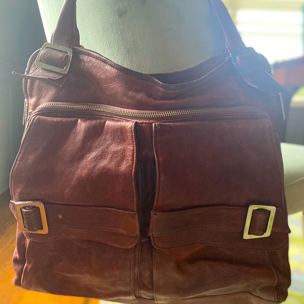 Vintage Kooba genuine leather large tote.